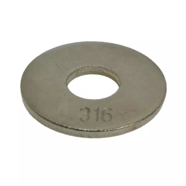 Mudguard Washer M10 (10mm) x 30mm x 2.5mm Metric Marine Stainless G316 DIN 9021