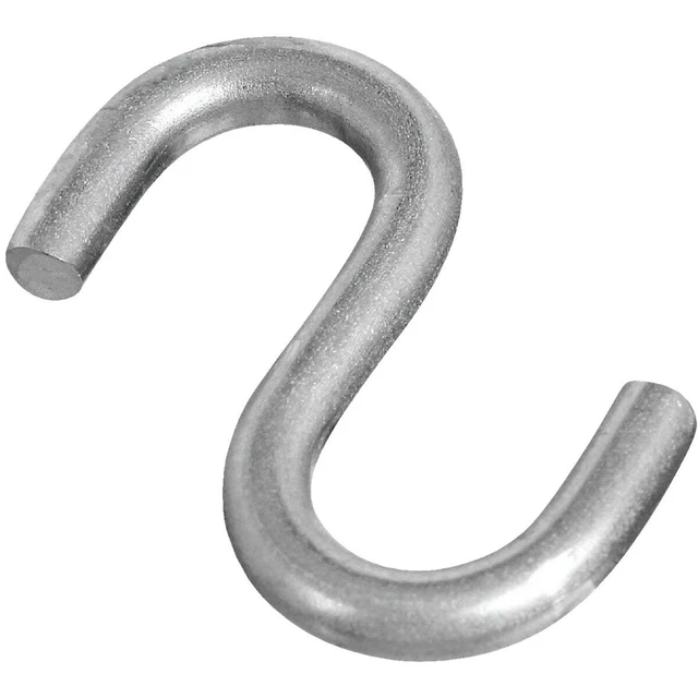 National 1-1/2 In. Stainless Steel Heavy Open S Hook N233536 Pack of 20 National