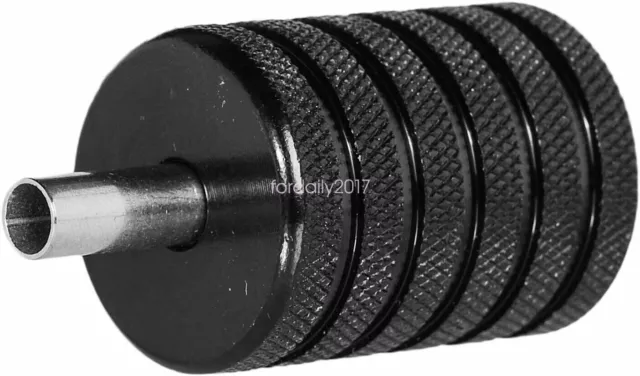 Empuñaduras de mano para máquina de tatuaje de 25 mm 1" mango arrugado vástago posterior de aleación de aluminio