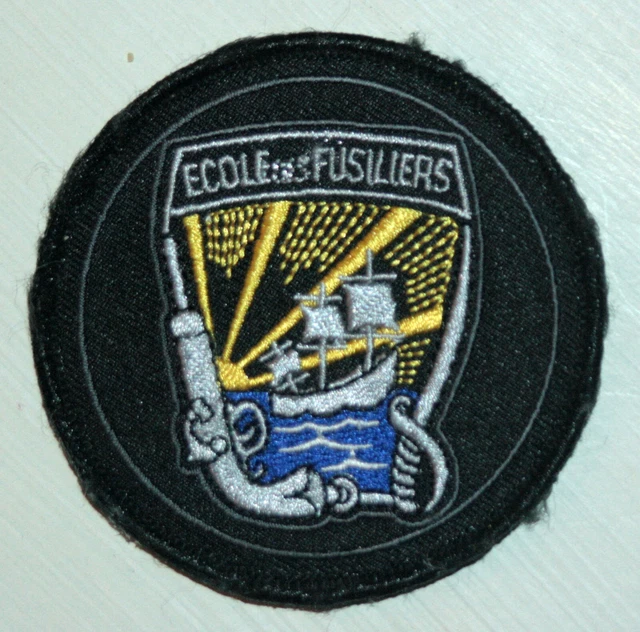 ÉCUSSON PATCH MARINE nationale, école fusiliers marins commando EUR 8
