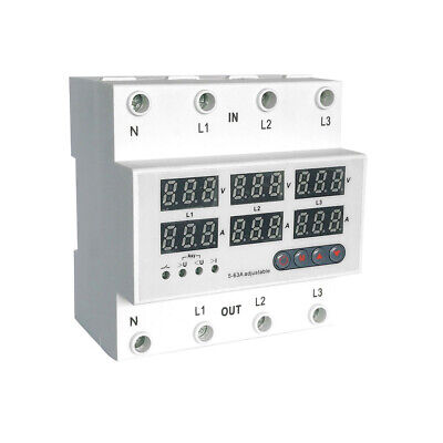 STVP-932 230V/400V AC 3-Phasen LCD Multifunktions Spannungsschutz Einstellbarer Spannungsschutz Spannungsschutz 80A 