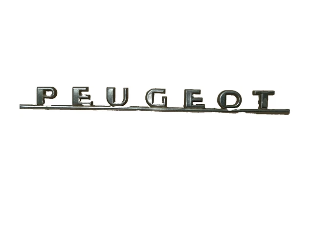 Emblème Peugeot 304 Hayon Coffre En Aluminium D'origine - Pièce Vintage, Occasion