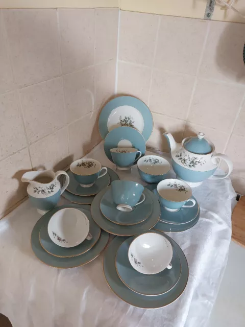 Royal Doulton Rose Elegans Teaset 21pieces