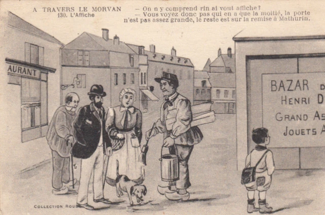 MORVAN A travers le morvan n° 130 l'affiche timbrée 1929