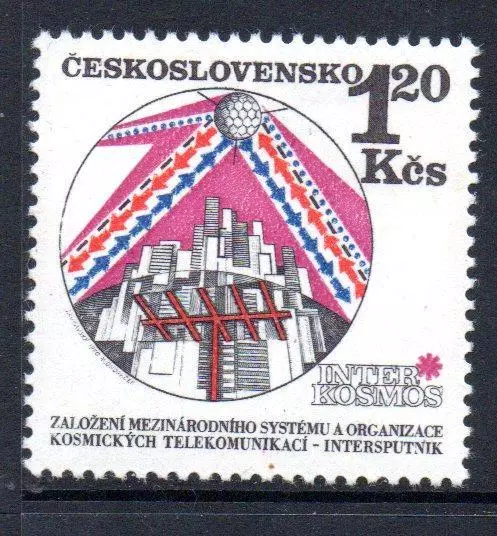 Czechoslovakia Mnh 1971 Sg1997 Intersputnik Day