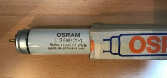LAMPES FLUORESCENTES OSRAM 36 W/21-1 blanches LUMILUX blanches T8  fabriquées en Allemagne EUR 19,50 - PicClick FR
