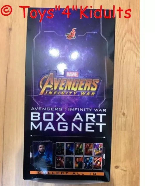 Hot Toys Avengers Infinity War Box Arte Imán Caja 10 del Set NUEVO