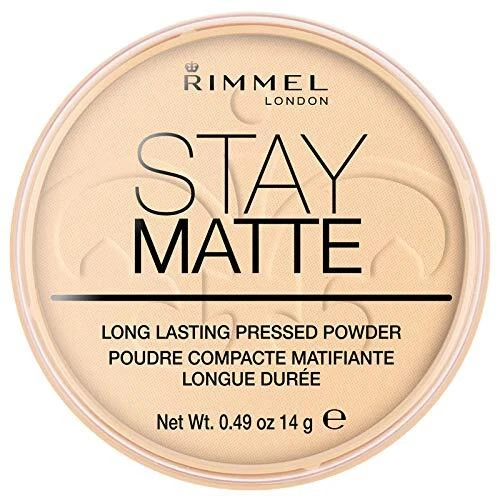 Polvo prensado mate Rimmel Stay, transparente, 14G