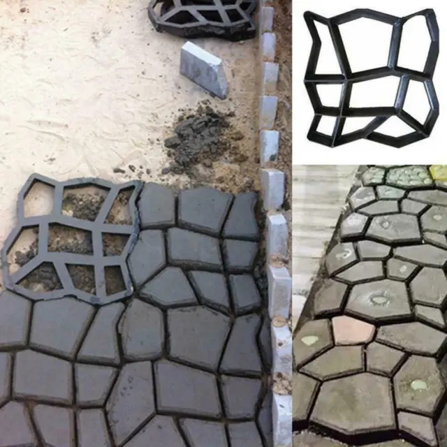 Path Maker Driveway Walk Pavement Paving Mold Patio Hot Concrete Stones
