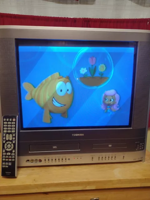 Toshiba MW20F51 20" TV VCR DVD Combo Retro Gaming FST PURE Flat Tube 4N1 Card