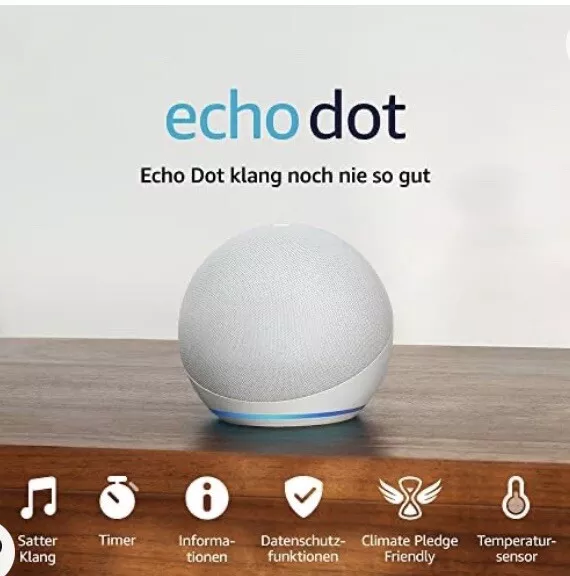 Amazon Echo Dot 4. Gen Smart Lautsprecher - Weiß