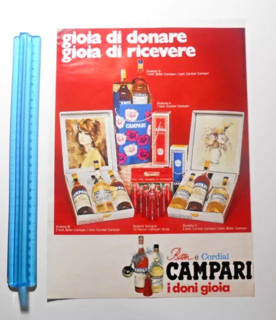 Pubblicità Advertising Werbung Italian Clipping 1970 Campari Bitter E Cordial