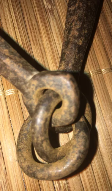 Fine 19Th Century Chinese Hand Forged Iron Chain Flail Whip Weapon 3