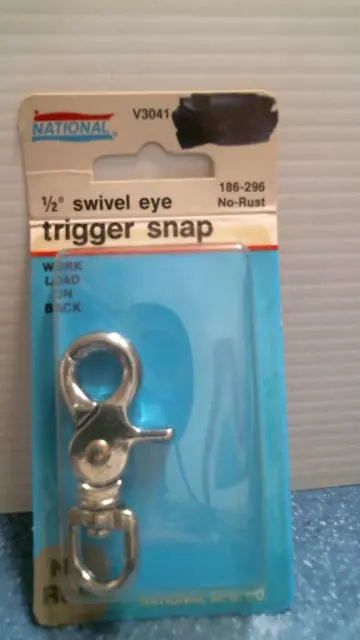 National Hardware 1/2" Swivel Eye Trigger Snap  (186-296)  FS