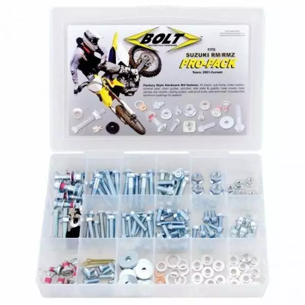 Bolt Hardware Motocross MX Pro Packung Verschluss Kit Für Suzuki RM / Rmz