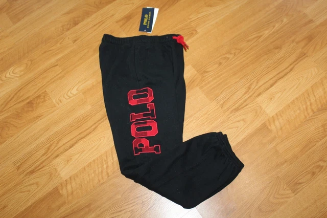 Nwt Girls Ralph Lauren Polo Sz 6X Sweatpants Black