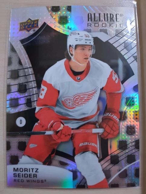 Moritz Seider NHL Shield Rookie - Detroit Red Wings - Upper Deck Allure 2021-22