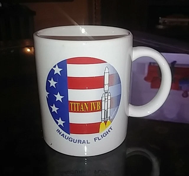 VTG USAF LOCKHEED Martin Titan IVB Inaugural Flight, Coffee Mug $24.99