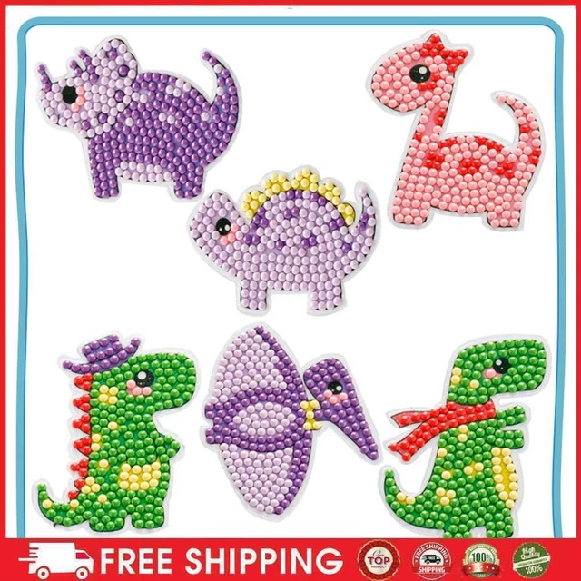 Pegatinas de diamantes pintura dibujos animados para niños hágalo usted mismo taladro redondo calcomanías de estrás mosaico
