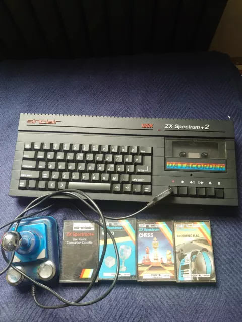 ZX Spectrum +2 128K And Cassette Games And Joystick - Working