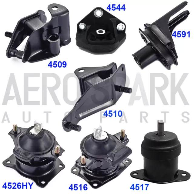 Engine Motor & Trans Mount Set 7PCS for 2004-2008 Acura TSX 2.4L Automatic