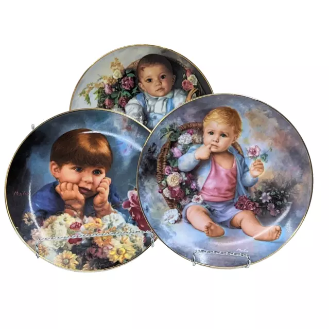 1980's Artaffects Mago Decorative Plates Reflections Of Youth Maurizio Goracci