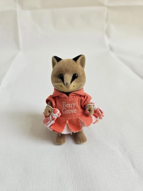 Famille Renard Sylvanian Families / Calico Critters, 4 Figurines, Vintage