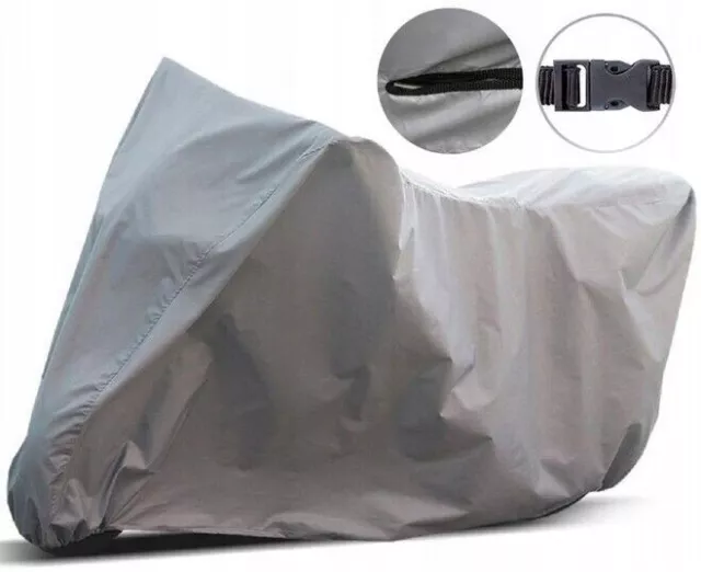 Housse moto étanche "L" anti-UV antigel 127x248x93 cm