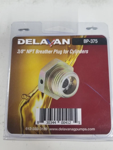 Delavan 3/8" NPT Breather Plug for Cylinders BP-375