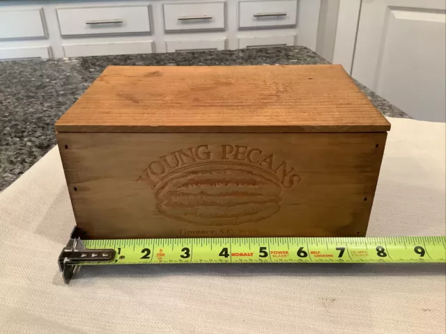 Vintage YOUNG PECANS Wooden box