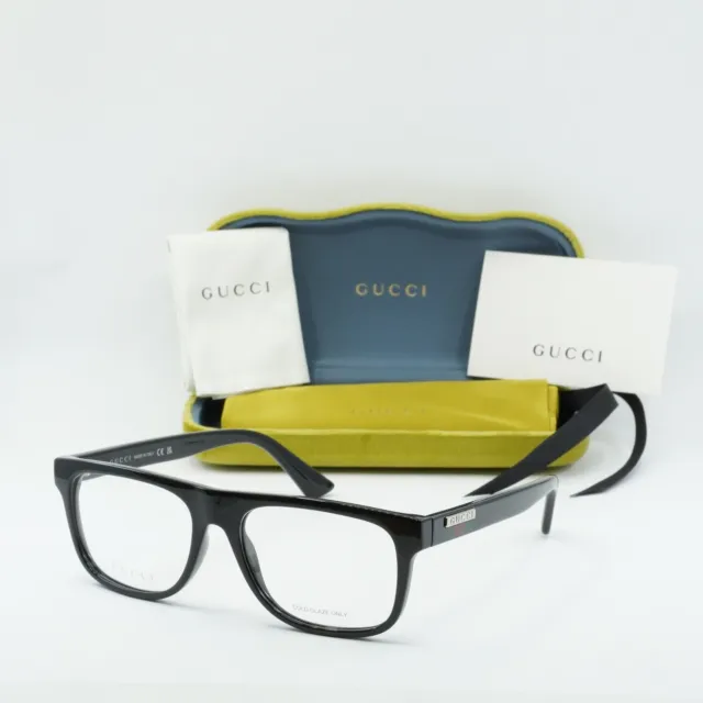 GUCCI GG1117O 001 Black 56mm Eyeglasses New Authentic