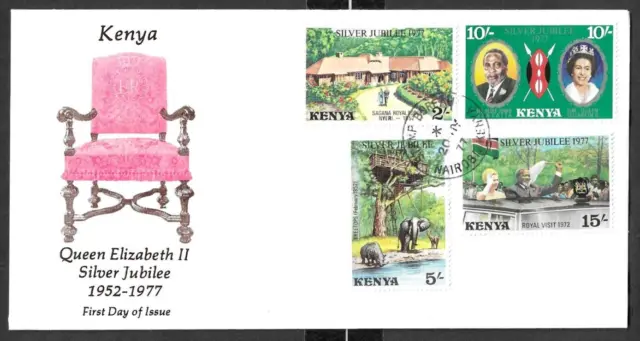 Kenya - Qe Ii Silver Jubilee First Day Cover - 1977