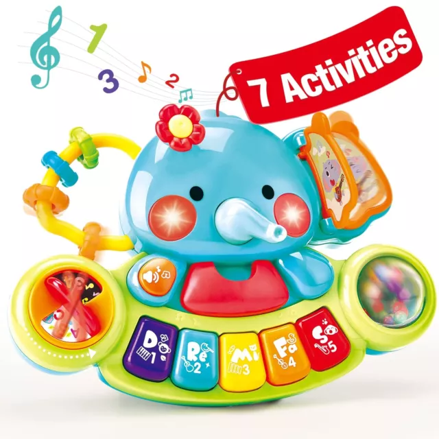 Musikspielzeug Baby Spielzeug 6 Monate, Elefant Baby Spielzeug ab 3 6 B-WARE