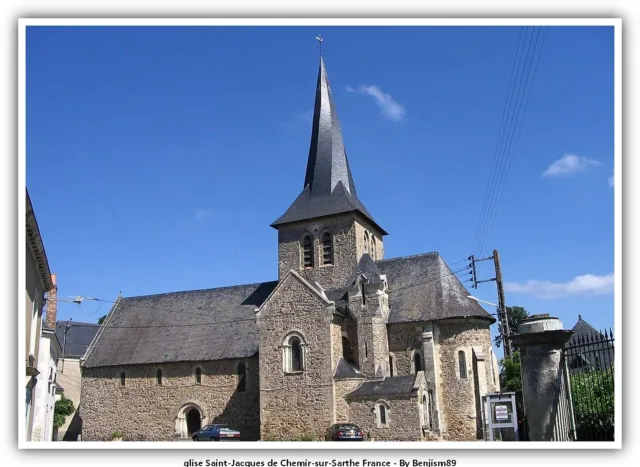 glise Saint-Jacques de Chemir-sur-Sarthe France  Church religion