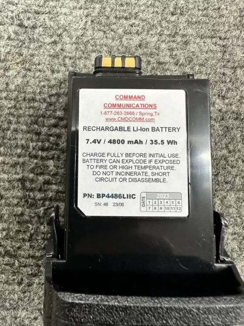MOTOROLA APX 6000 7000 8000 RADIO BATTERY IMPRES 4,800mAh HUGE CAP Short Case
