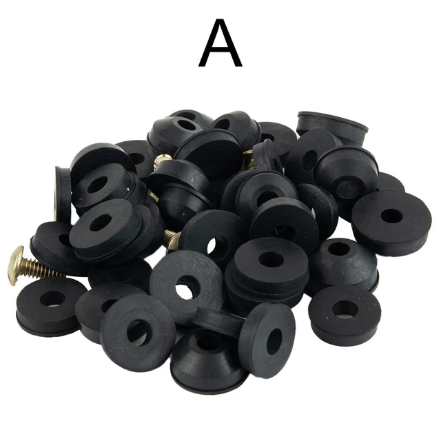 COMPREHENSIVE RUBBER FAUCET Washers and Brass Bibb Screws 58 Piece Set