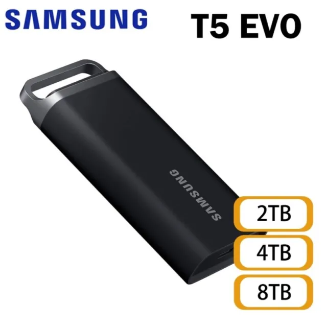 New SAMSUNG T5 EVO 8TB 4TB 2TB USB 3.2 External Solid State Drive Portable SSD