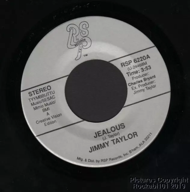 (Hear) 1989 Jimmy Taylor Modern Soul 45 on RSP (Jealous)