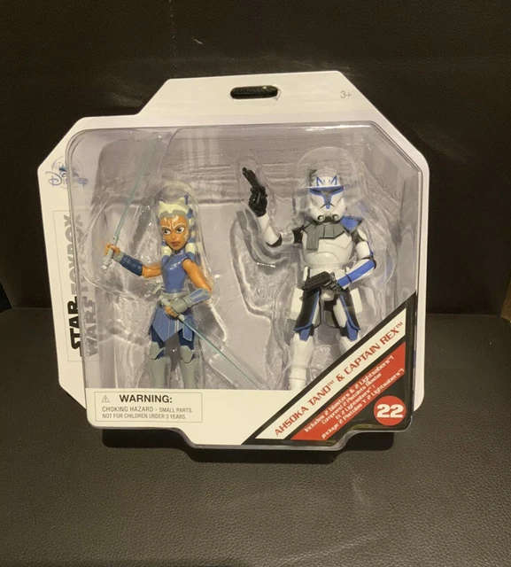 DISNEY TOYBOX AHSOKA Tano & Captain Rex Action Figure Rare Quick Post £