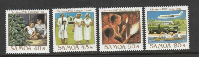 SAMOA 1987 Christmas SET MNH