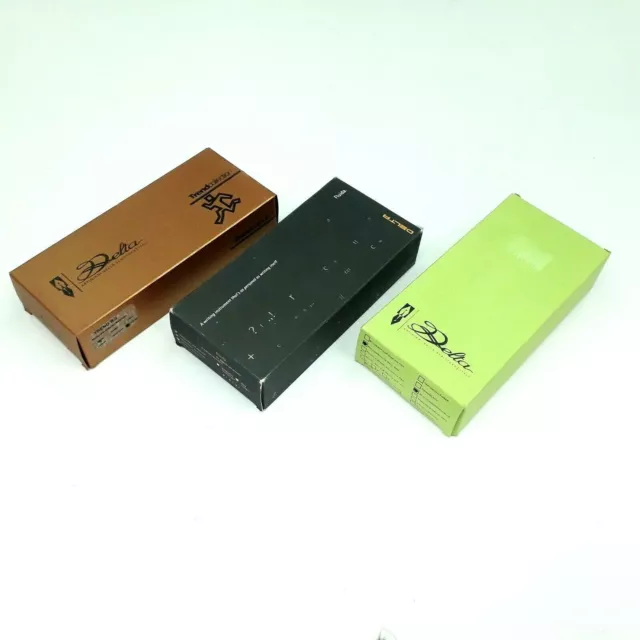 Lot de 3 pcs Delta Special Collection Vide Pen Box Mint Trend 366 Fluida Rare