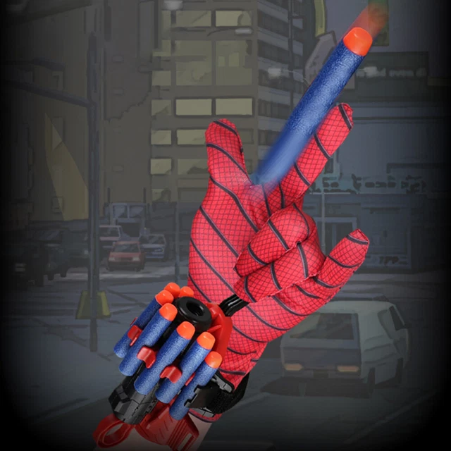 Guanti Lancia Ragno Per Bambini - 2 Set Con Frecce A Ventosa, Gioco Di Ruolo E Cosplay - Foto 2