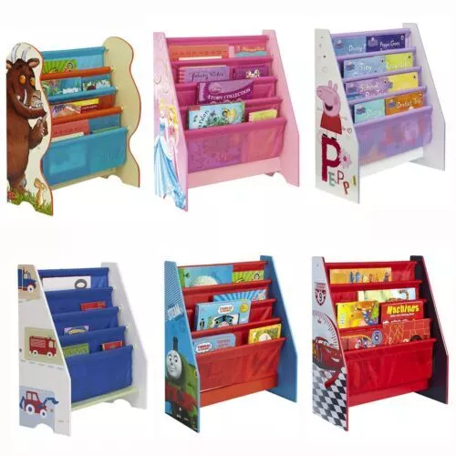 ENFANTS Sling Bibliothèque Chambre Rangement – Peppa, Thomas, Gruffalo, Cars &