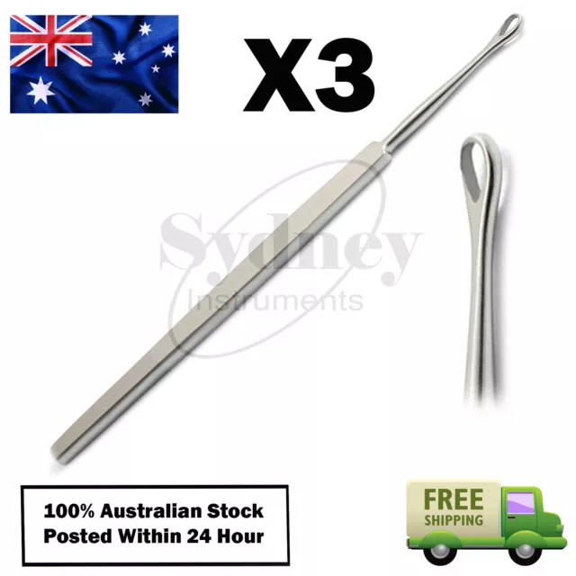 X3 Medical Ear Cleaner Loop Billeau Ear Wax Remover Ear Pick Curette Dental Lab