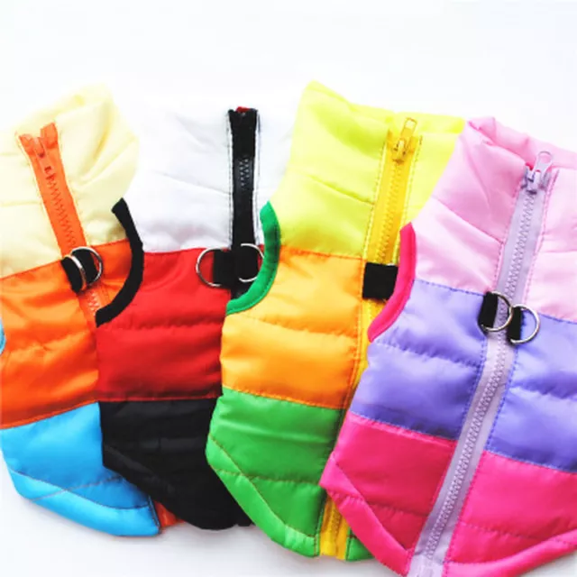 Winter Jacket Pet Dog Clothes Windproof Coat Snowsuit Vest Harness Clothing