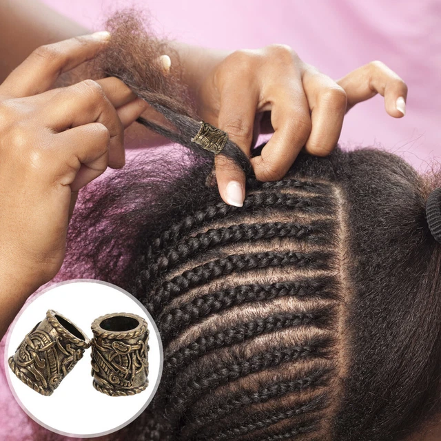 Metall Dreadlocks Perlen Bart Perle Spulen Braid Haar Ringe