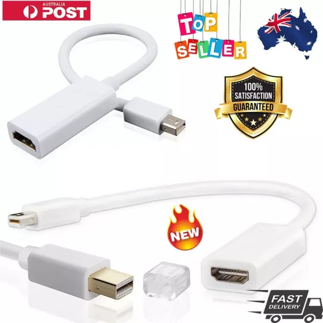 Thunderbolt Mini Displayport To HDMI Adapter Cable Male DP to Female Connectors