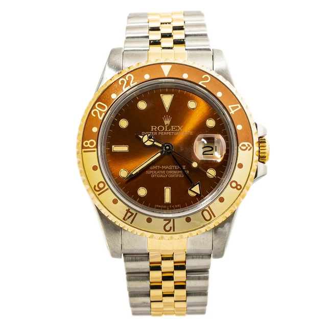 Gmt master 2 acciaio oro sale