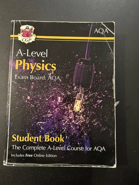 AQA A LEVEL Physics Student Book Years 1 and 2 by CGP Books £16.15 ...