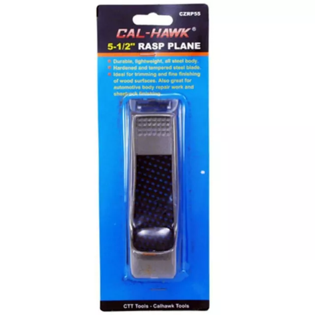 CAL-HAWK CZRP55 - Steel Body Rasp Plane 5-1/2 Inch Light Weight Woodworking
